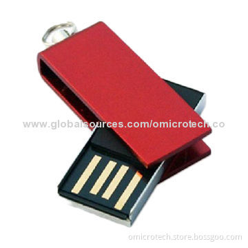 8GB mini USB flash drive with twist case